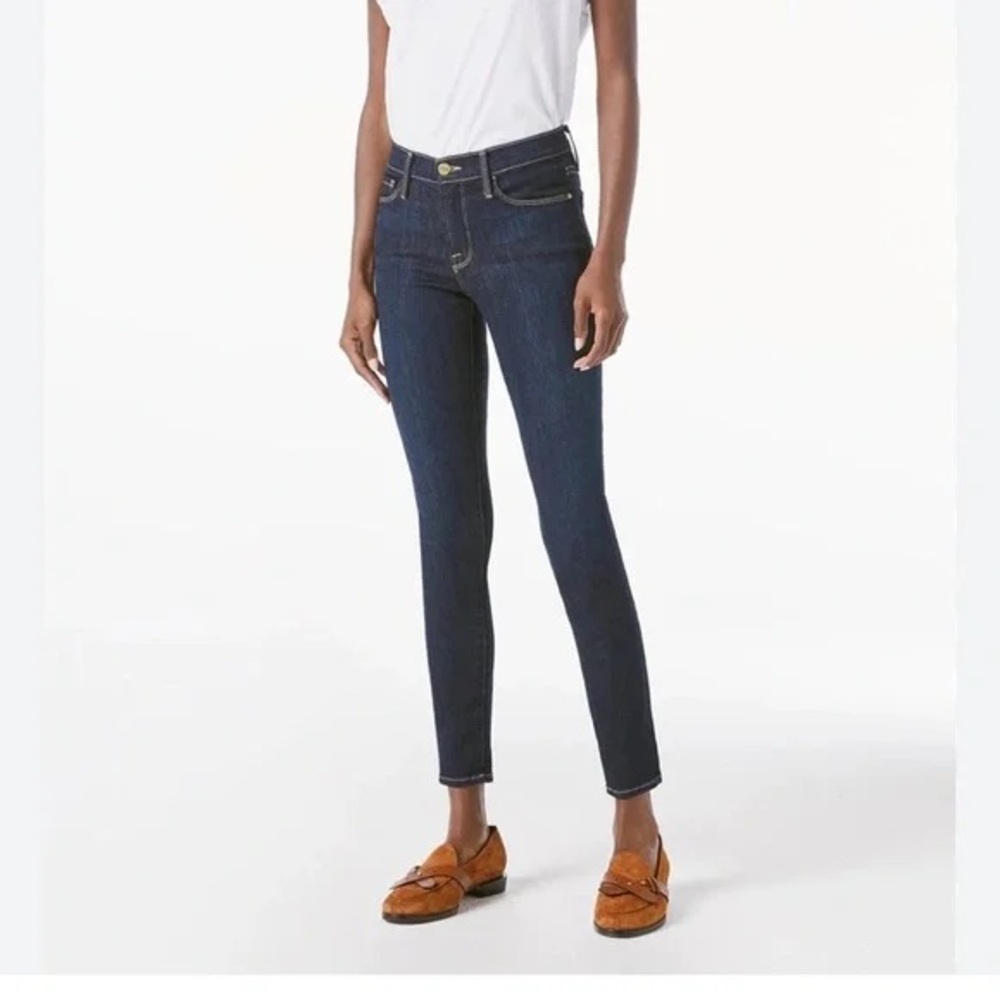 Frame Denim Indigo Skinny Jeans
